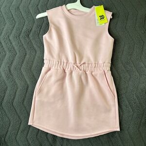 All in Motion Girls Active Dress Pink Airy Sleek Sleeveless Stretch NEW L 10/12